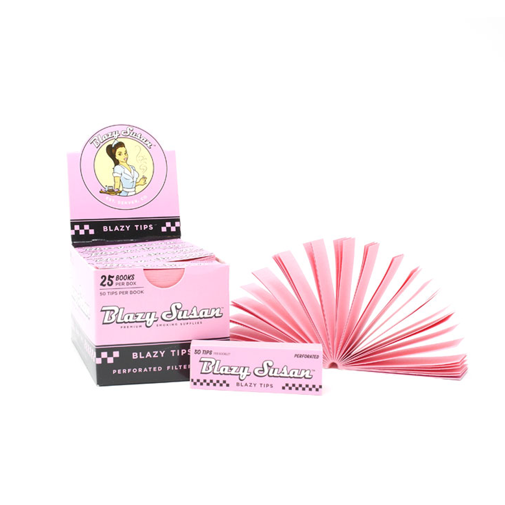 Blazy Susan Pink Cardboard Filter Tips
