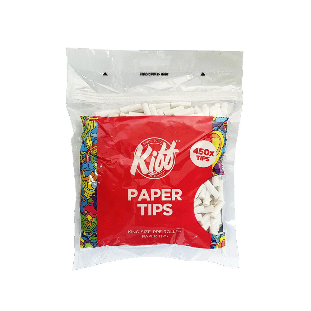 Bull Brand Kiff Kingsize Paper Tips Roaches 6mm 450s x 20