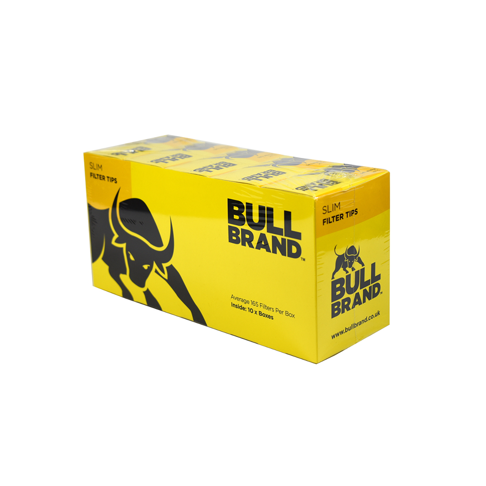 Bull Brand Slim Filter Tips 160 tips loose 10 pack