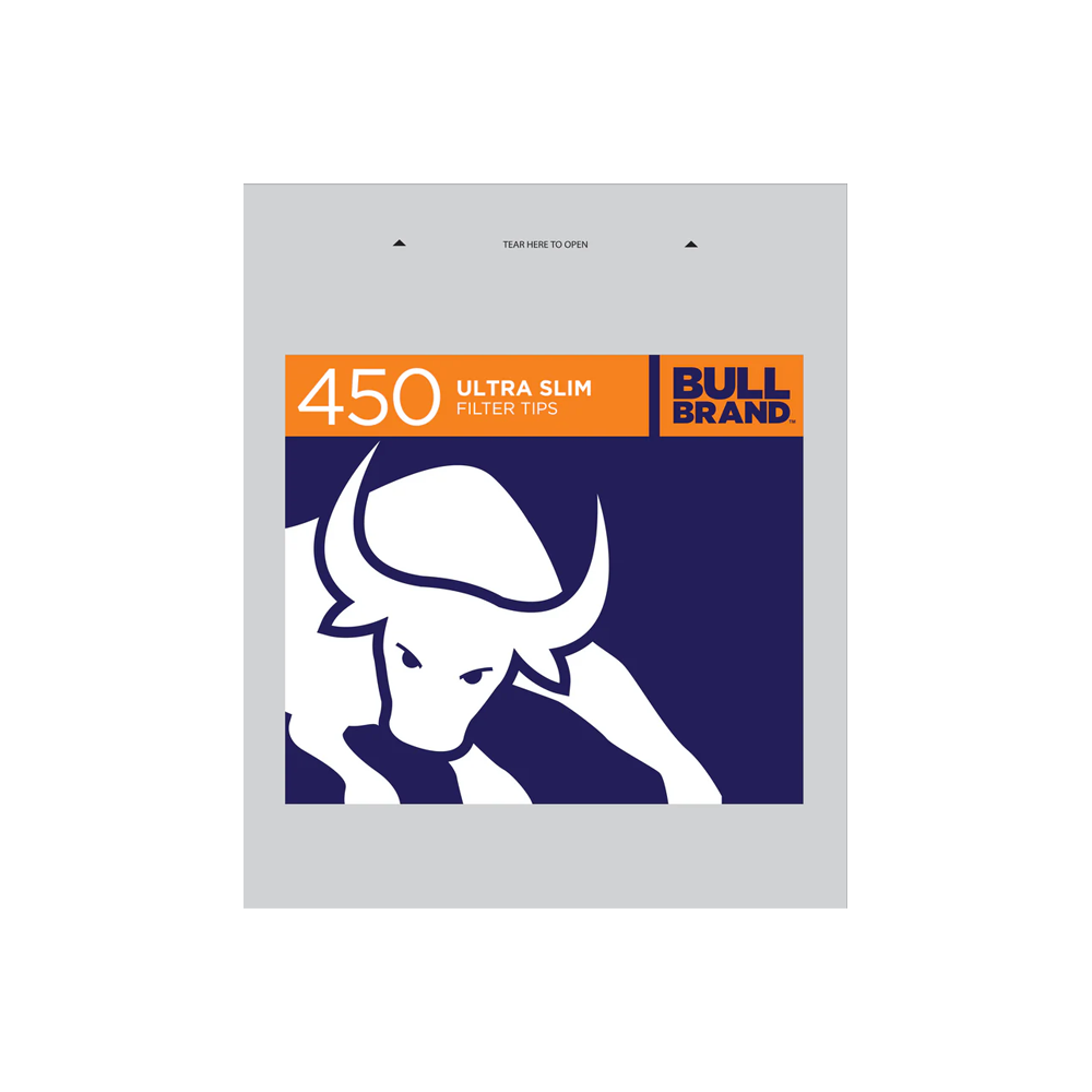 Bull Brand Ultra Slim Filter Tips Bags 450s x 20 bags