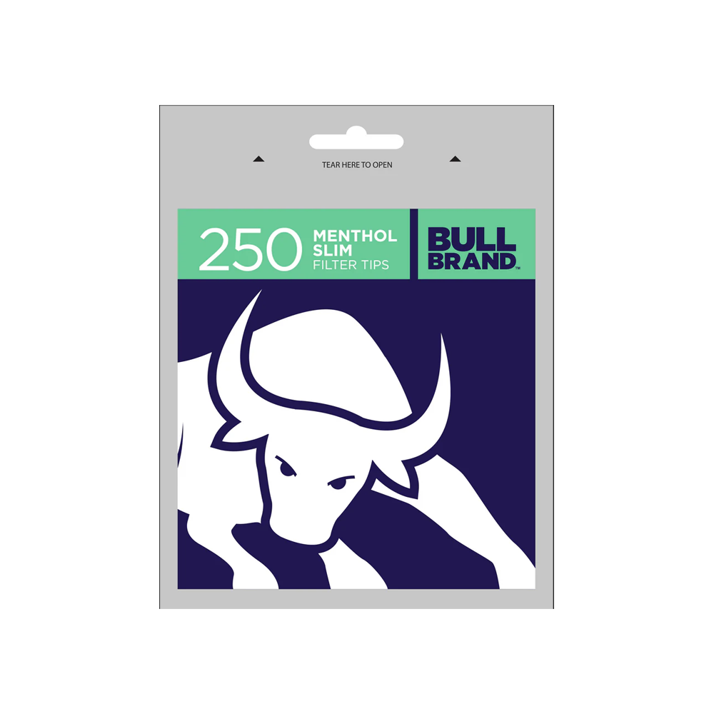 Bull Brand Menthol Slim Filter Tips Bags 250's x 20 bags