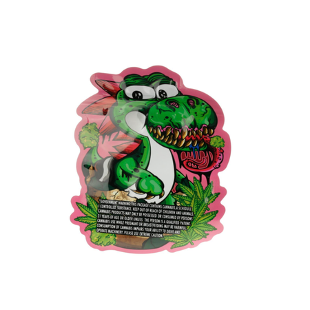 3.5g Dinosaur Mylar Bags x 100 bags (1 pack)
