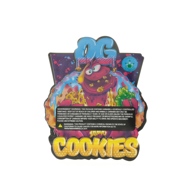 3.5g OG Cookies Mylar Bags x 100 bags (1 pack)