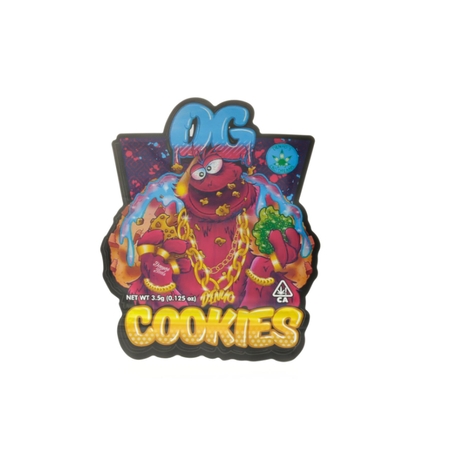 3.5g OG Cookies Mylar Bags x 100 bags (1 pack)