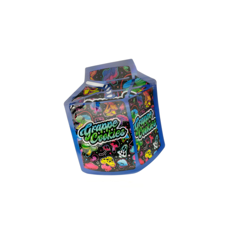 3.5g Grappe Cookies Mylar Bags x 100 bags (1 pack)