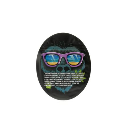 3.5g Gorilla Mylar Bags x 100 bags (1 pack)