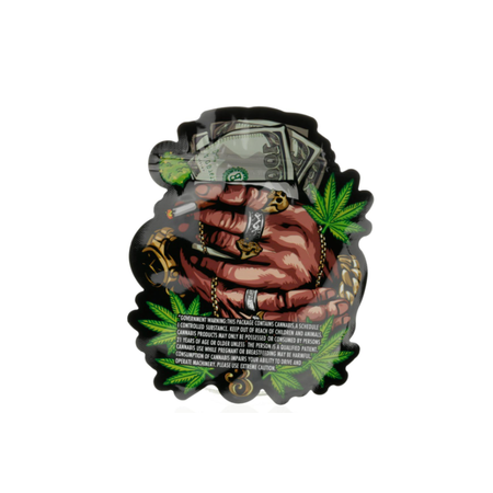 3.5g Money Runty Mylar Bags x 100 bags (1 pack)