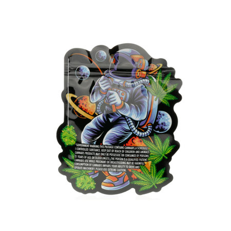 3.5g Space Astronaut Mylar Bags x 100 bags (1 pack)
