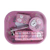 Baked Bunny Tray Gift Set – Oil Lighter, Small Metal Pipe, Plastic Grinder & 3-Piece Joint Holder SS-2176
