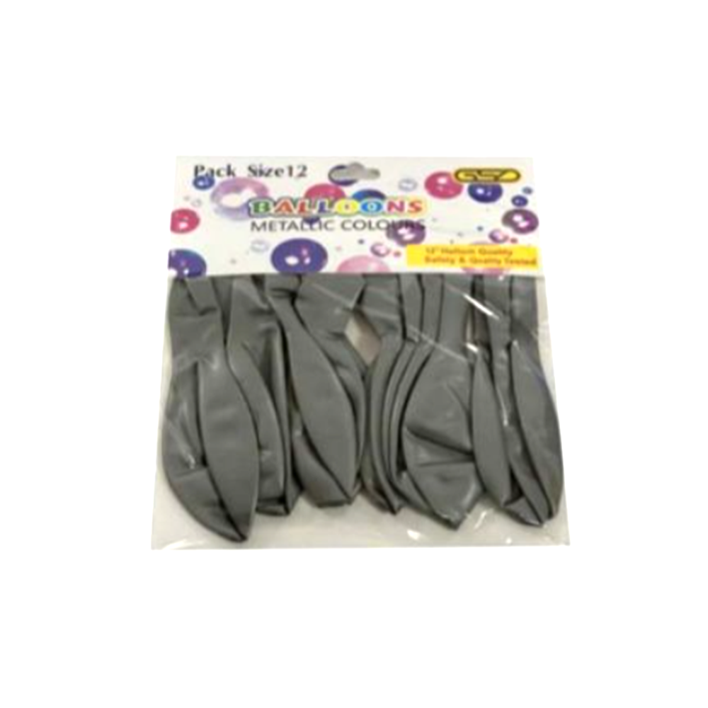 GSD-High-Quality-Helium-Balloons-Mettalic-Silver-x-12-Pack