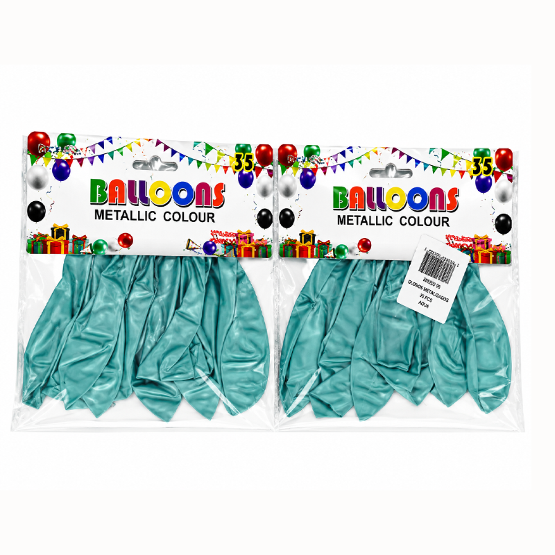 Balloons Metallic Green 12 pack x 12 Bags