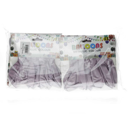 Balloons Metallic Pink 12 pack x 12 Bags