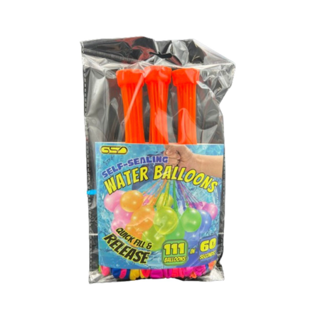 GSD Self-Sealing Water Balloons – 111 Balloons in 60 Seconds 3pck | x 12 Displays
