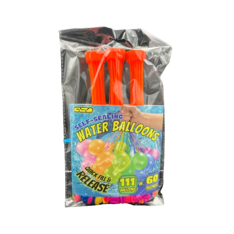 GSD Self-Sealing Water Balloons – 111 Balloons in 60 Seconds 3pck | x 12 Displays