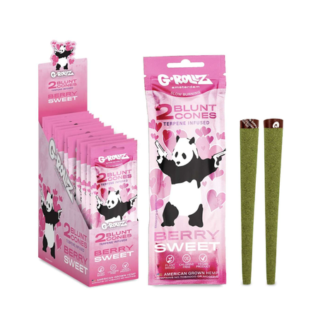 G-Rollz | Banksy's Graffiti - 2x 'Berry Sweet' Terpene-infused Cones USA (12 pack)