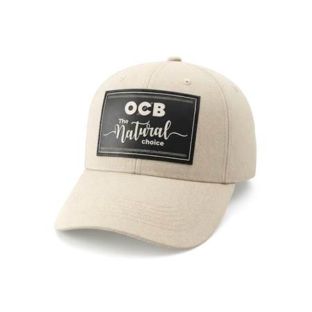 OCB Natural Choice Beige Snapback Cap hat – Embroidered Patch X1