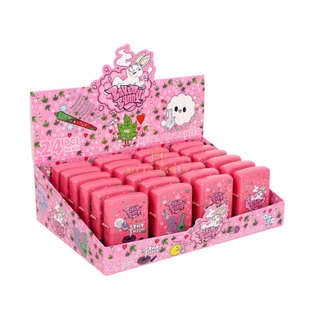 Baked Bunny Metal oil Lighter 24 Pack (Durable & Refillable)