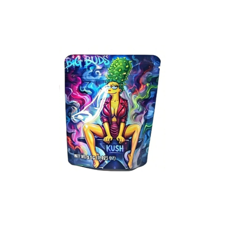 3.5g Big Bud Mylar Bags x 100 bags (1 pack) SS-1011