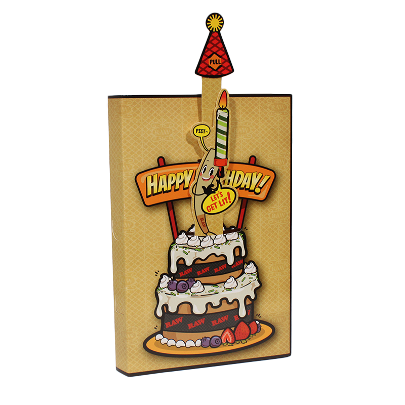 RAW Pop-Up Birthday Card 5 Pack