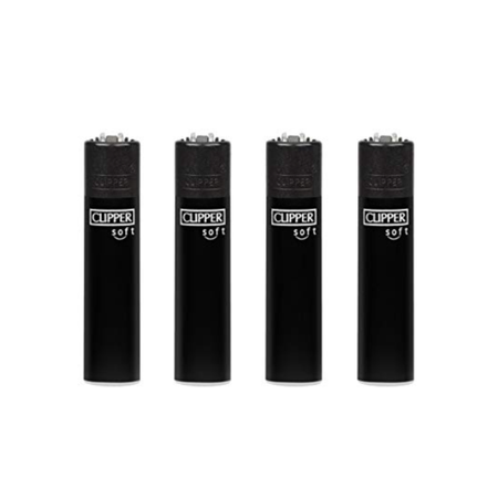 Clipper Classic Large Lighter Soft Black  X 48 lighters