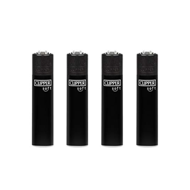 Clipper Classic Large Lighter Soft Black  X 48 lighters