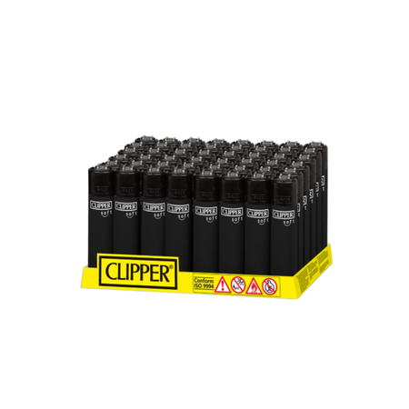 Clipper Classic Large Lighter Soft Black  X 48 lighters
