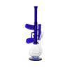 Glass Rifle – Guns of Glory 18.5" - Inline Perc Bong Deep Blue Water Pipe boxed
