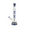 Grace Glass | Golden Line Blue Beaker Bong H:46cm