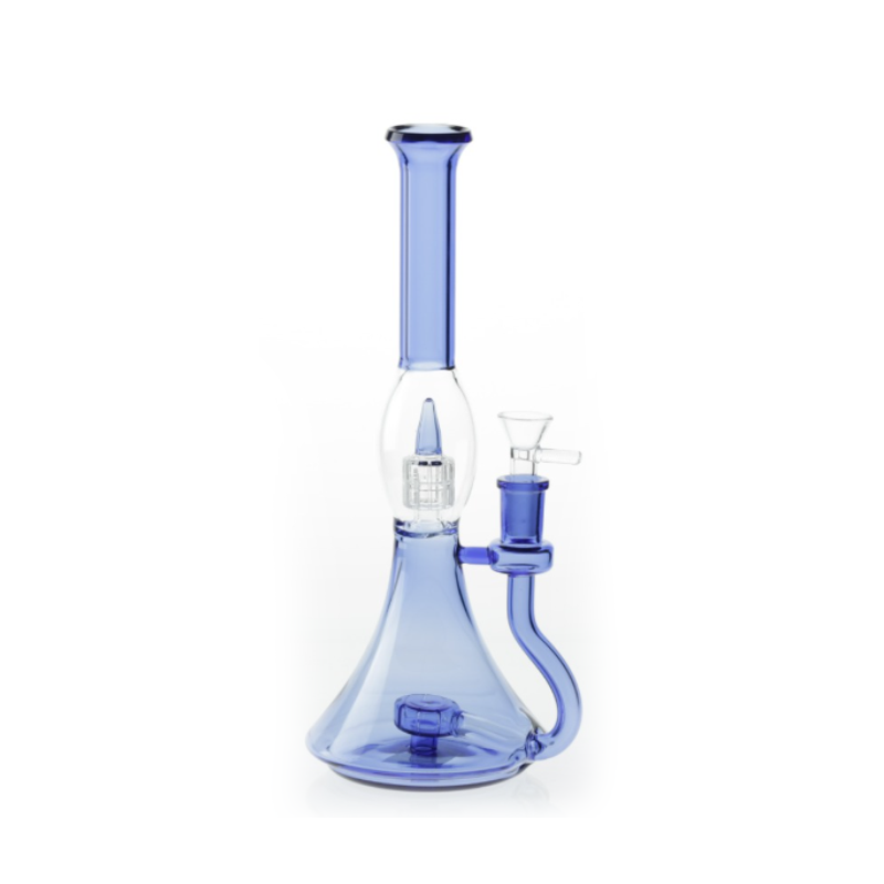 New Blue Beaker Glass Water Pipe 30cm Percolator SS-9807