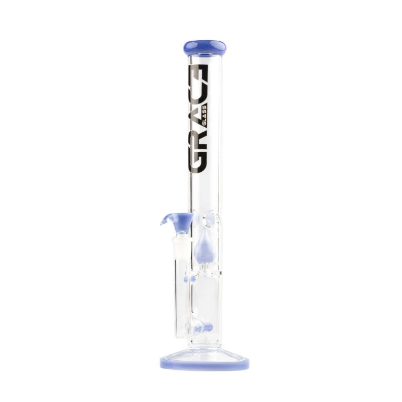 Grace Glass | Limited Edition Straight Blue Bong | H:43cm