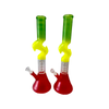 D&K 46cm Rasta Colour Percolator Glass Bong SM-2653