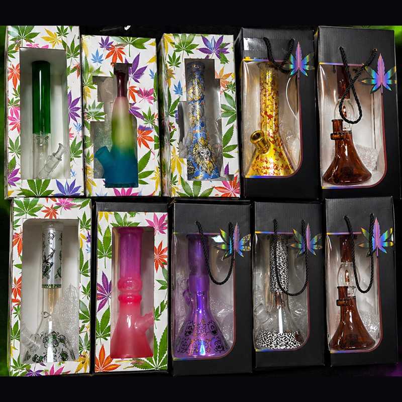 Exclusive Price Deal - 10 x 30cm Random Design Glass Bongs for only 69.99! 10 x assorted bongs! 6.99 per bong!!!
