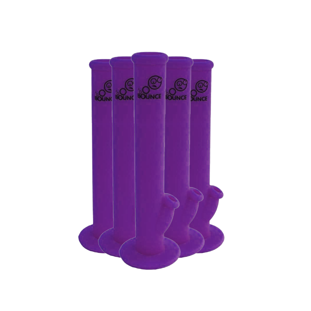 Bounce Classic Silicone Bong Water Pipe 35cm x 1 Purple