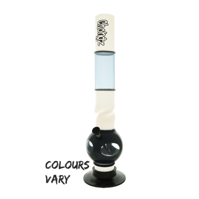 Chongz Acrylic 40cm “Bugzy” Bubble Ice Twist Bong