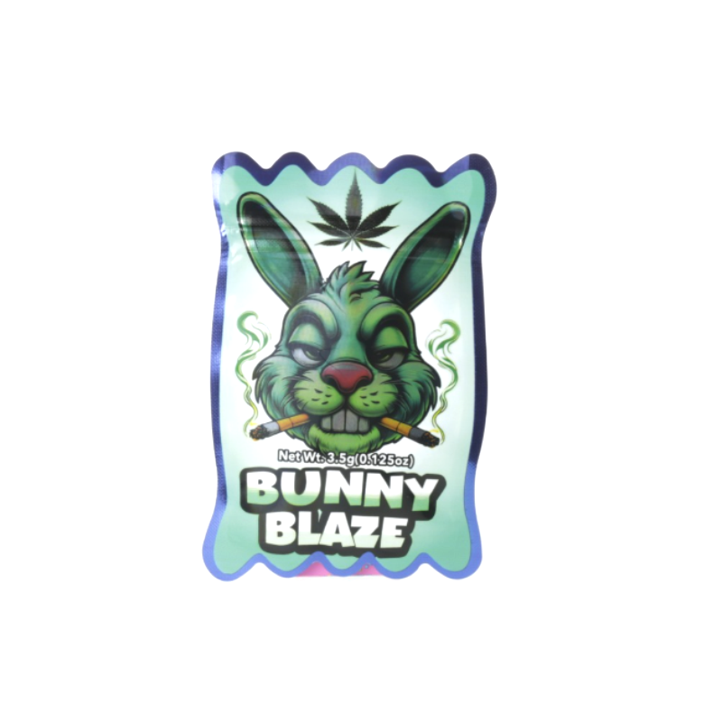 3.5g Bunny Blaze Mylar Bags x 100 bags (1 pack) SS-1011