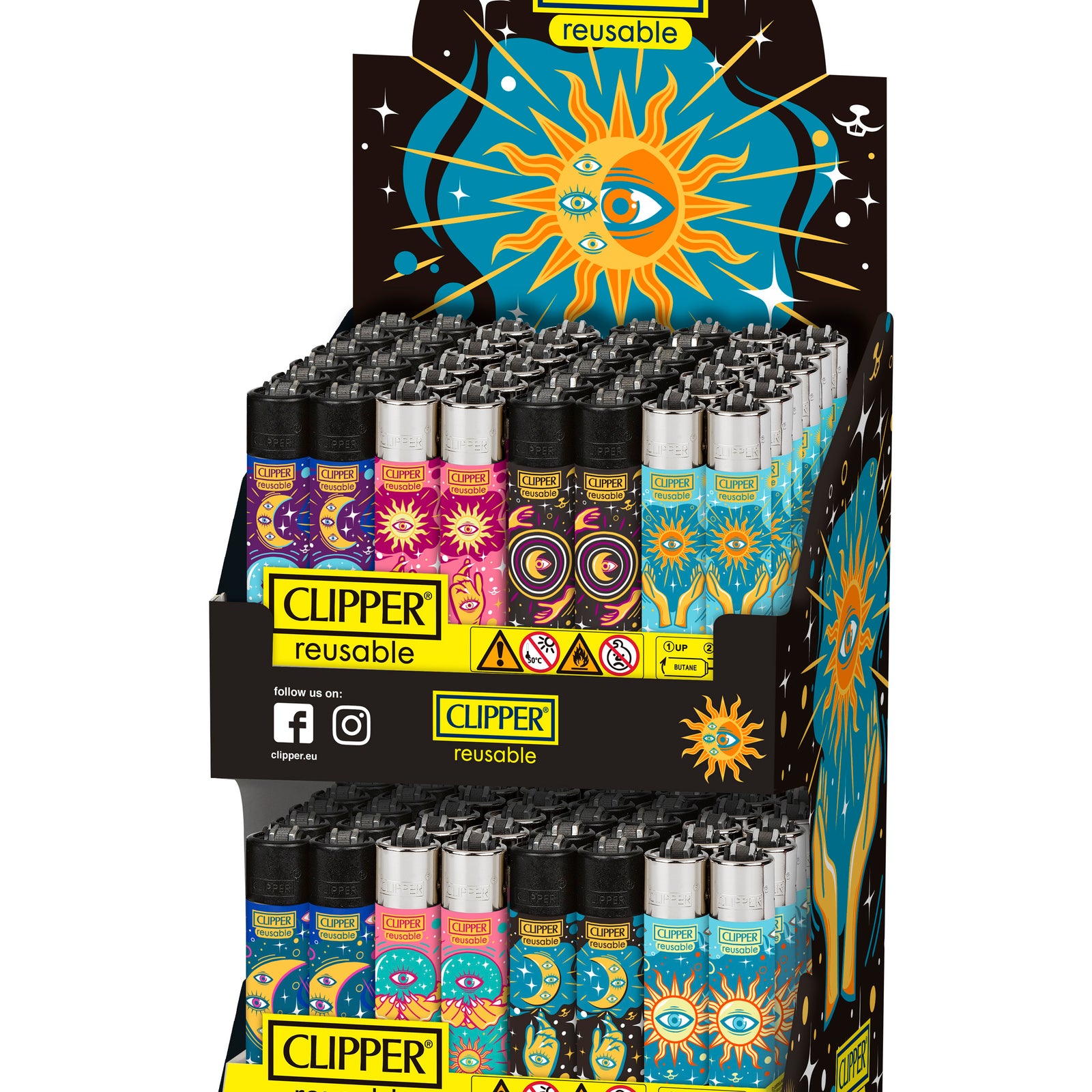 Clipper CL3I151BCH 2 Tier Lighter Taroting Design (includes 2 x 48 pack lighters)