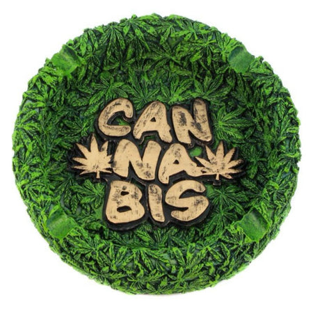 AMSTERDAM Resin Round Green Ashtray x 1