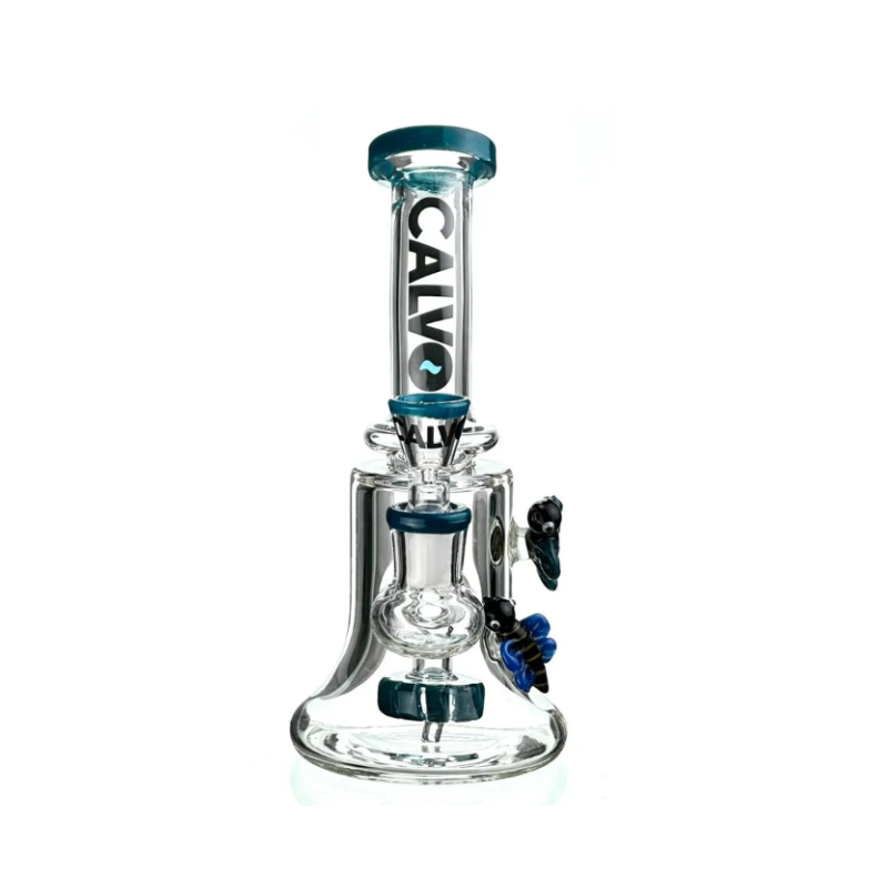 Calvo Glass Bee Rig Blue Lite 19cm CG-2B