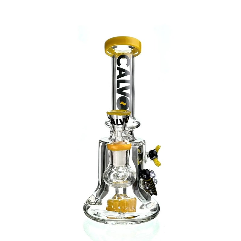 Calvo Glass Bee Rig Yellow Lite 19cm CG-2Y
