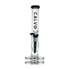 Calvo Glass Bong Straight Tube Lite 25cm Black CG23272-BK