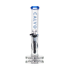 Calvo Glass Bong Straight Tube Lite 25cm Blue CG23272-B