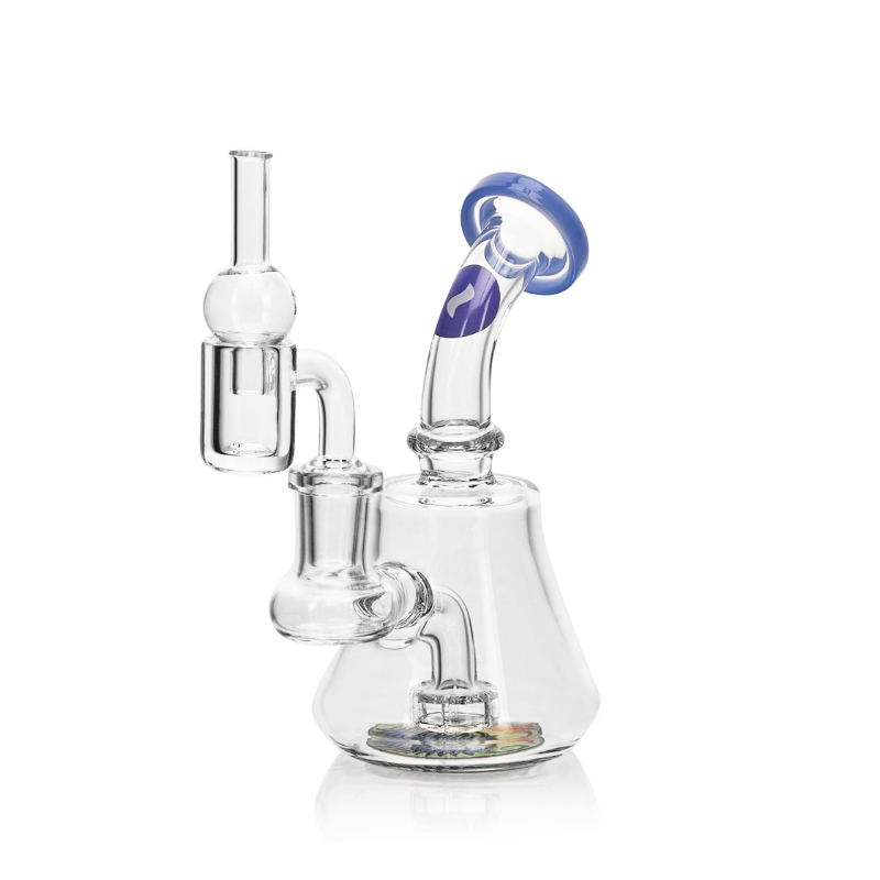 Calvo Wax Set Jade Blue Dab Rig + Banger + Carb Cap - CG24683-JB