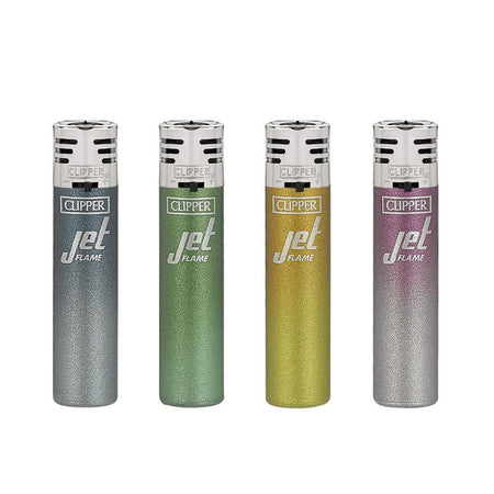 Windproof Clipper Jet Flame Lighter METALLIC GRADIENT  x 24 pack CKJ2B028UKH