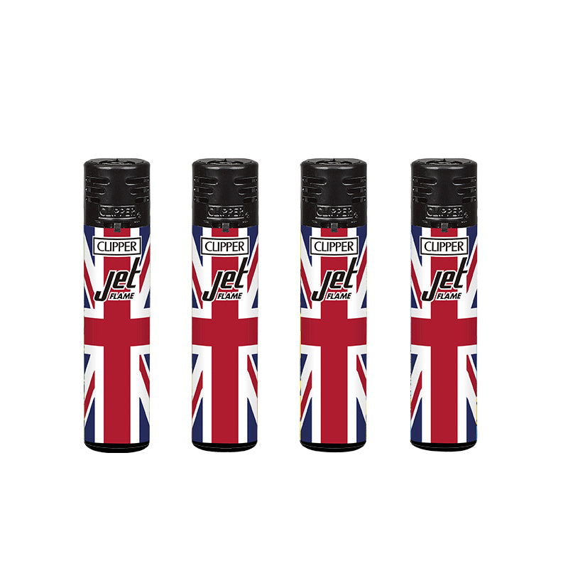 Windproof Clipper Jet Flame Lighter  UK FLAG 5 x 24 lighters CKJ5B001UKH