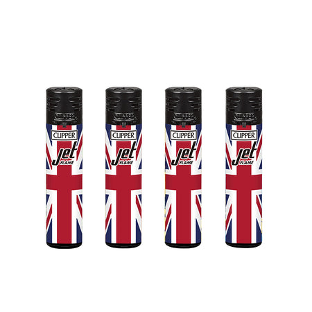 Windproof Clipper Jet Flame Lighter  UK FLAG 5 x 24 lighters CKJ5B001UKH