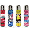 New Clipper Micro Mini Printed Lighter Funny Sentences  x 48 pck