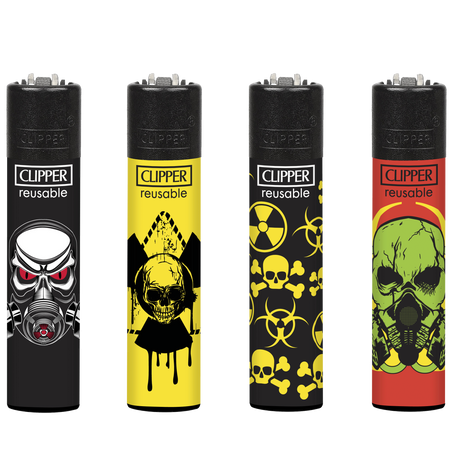 Clipper Lighter RADIOSKULLS CL3A1010UKH X 48 lighters