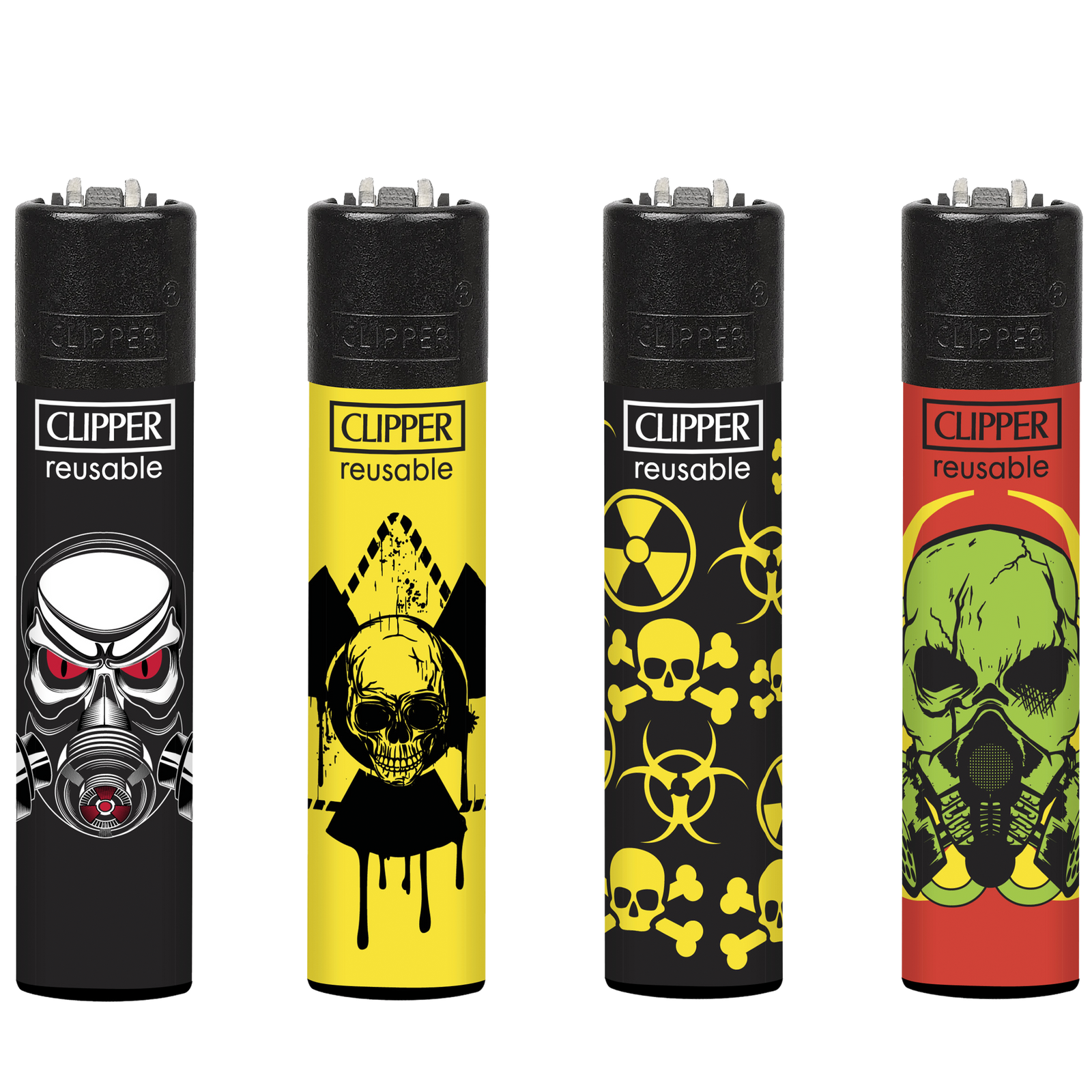 Clipper Lighter RADIOSKULLS CL3A1010UKH X 48 lighters