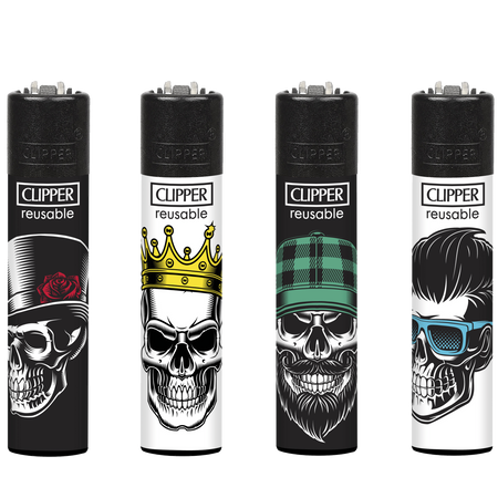 Clipper Lighter SKULL HEADS 1 CL3A1052UKH X 48 lighters