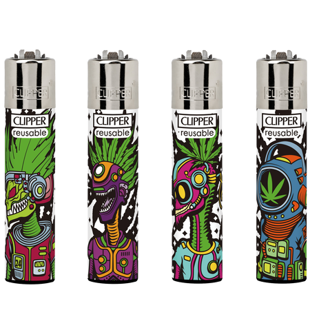 Clipper Classic Large Lighter Astro Weed 1 LB 1 X 48 lighters CL3A1271UKH